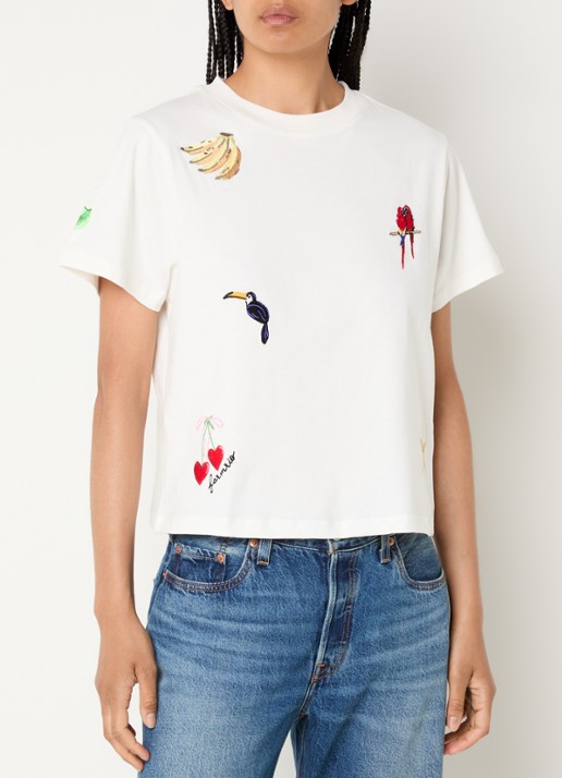 Farm Rio T-shirt met borduring
