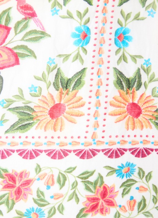 Farm Rio Top met bloemenprint - detail 3 gebroken wit