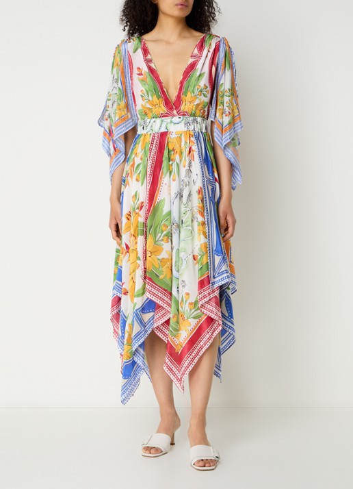 Farm Rio Tropical Destination midi tuniekjurk met bloemenprint