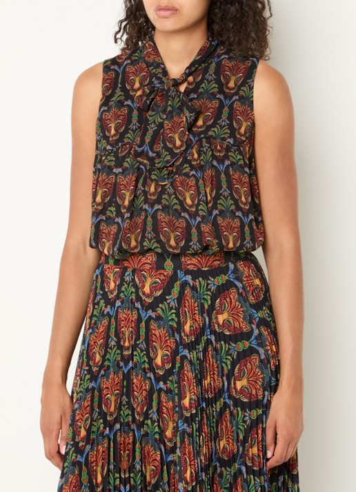 Farm Rio Tuniek met print en sjaalkraag