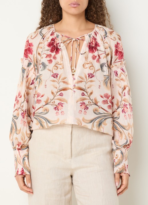 Farm Rio Tuniek met V-hals en print