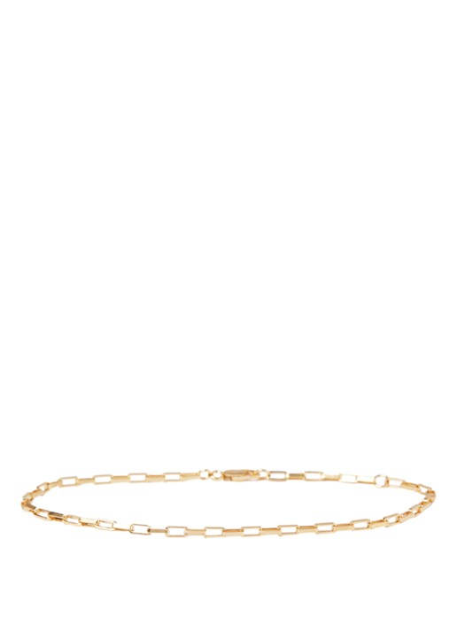 Fashionology Long Link schakelarmband verguld - voorkant 3 goud