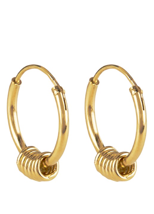 Fashionology Oorringen verguld - voorkant 2 goud