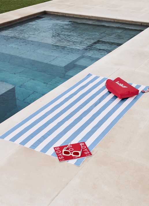 Fatboy Beach Baggy strandlaken 165 x 80 cm - voorkant 3 blauw