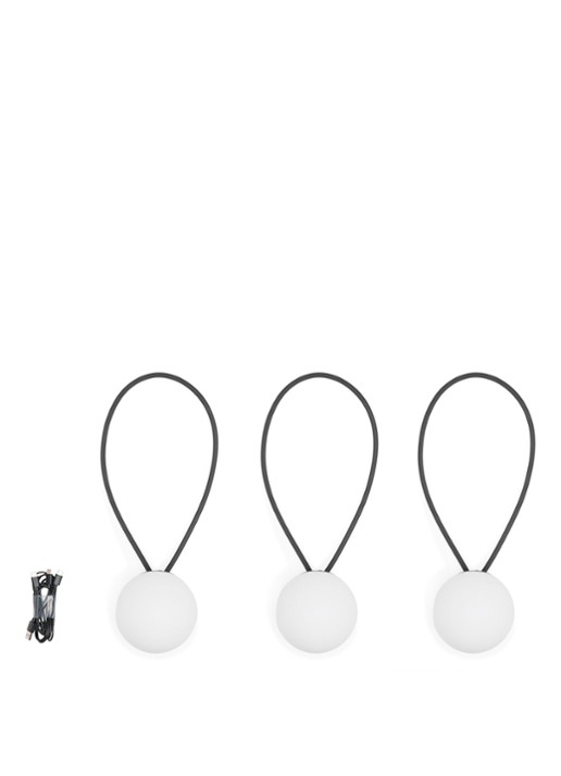 Fatboy Bolleke Mini ledverlichting set van 3 - detail 3 grijs