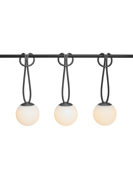 Fatboy Bolleke Mini ledverlichting set van 3 - voorkant 2 grijs