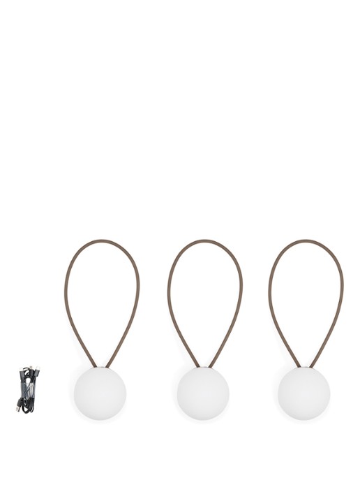 Fatboy Bolleke Mini ledverlichting set van 3 - detail 3 taupe
