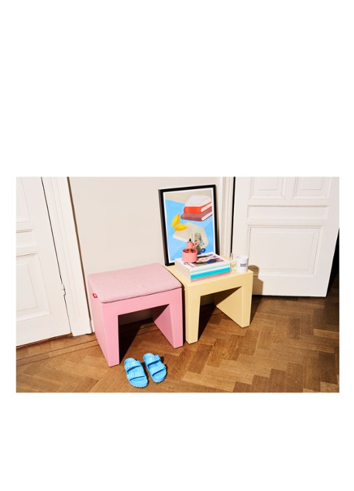 Fatboy Concrete Seat kruk 40 x 50 cm - detail ivoor
