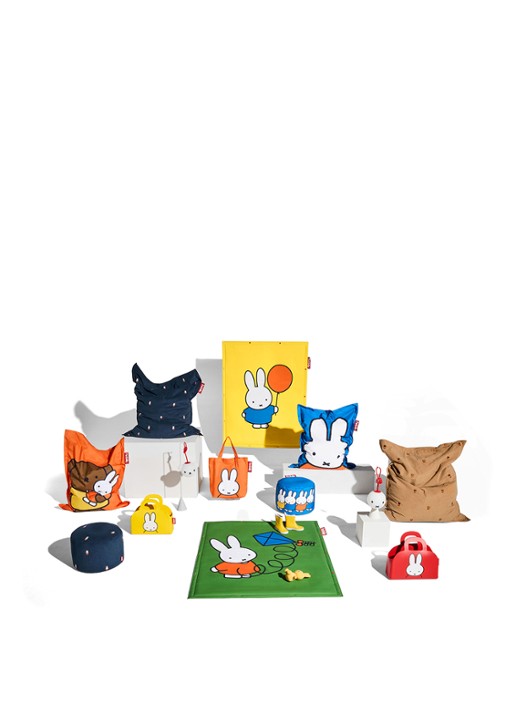 Fatboy Cord x Miffy zitzak 155 cm - voorkant 3 blauw