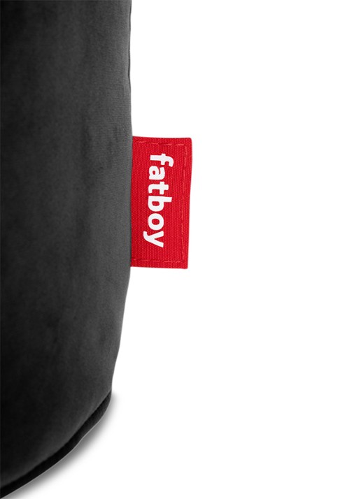 Fatboy Point Velvet poef 35 x 50 cm - detail 2 zwart