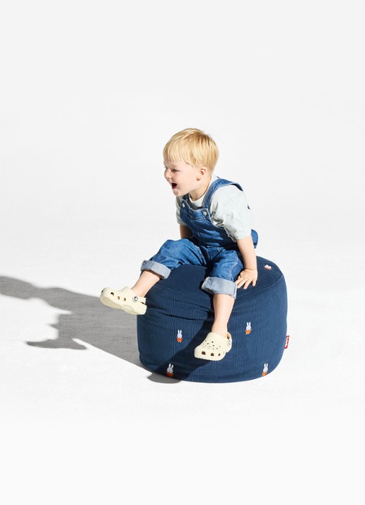 Fatboy Point x Miffy poef 47 x 52 cm - detail blauw