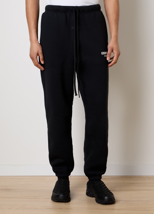 Fear of God Essentials AS25 loose fit joggingbroek met logo - detail 4 zwart