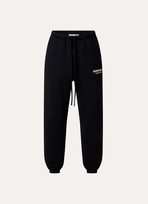 Fear of God Essentials AS25 loose fit joggingbroek met logo - voorkant 2 zwart