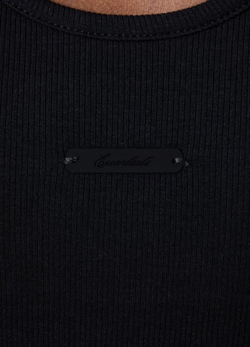 Fear of God Essentials Cropped tanktop met logo - detail 3 zwart
