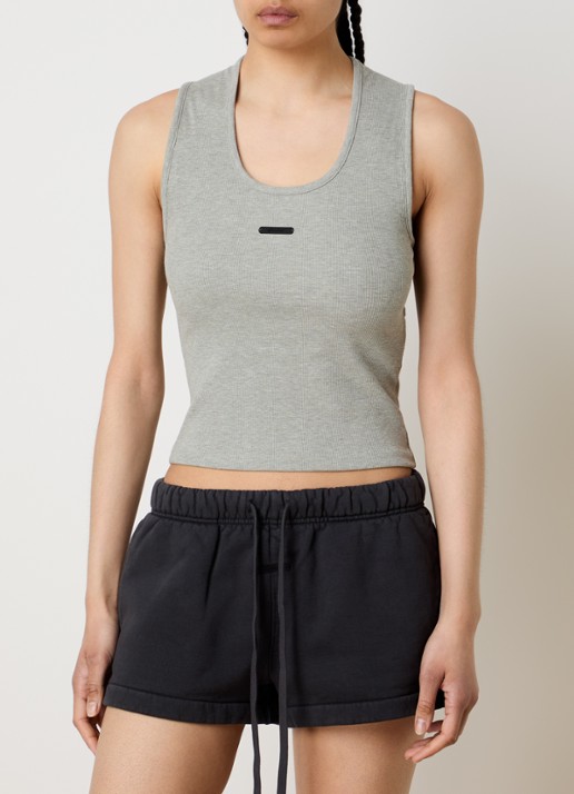 Fear of God Essentials Cropped tanktop met logo