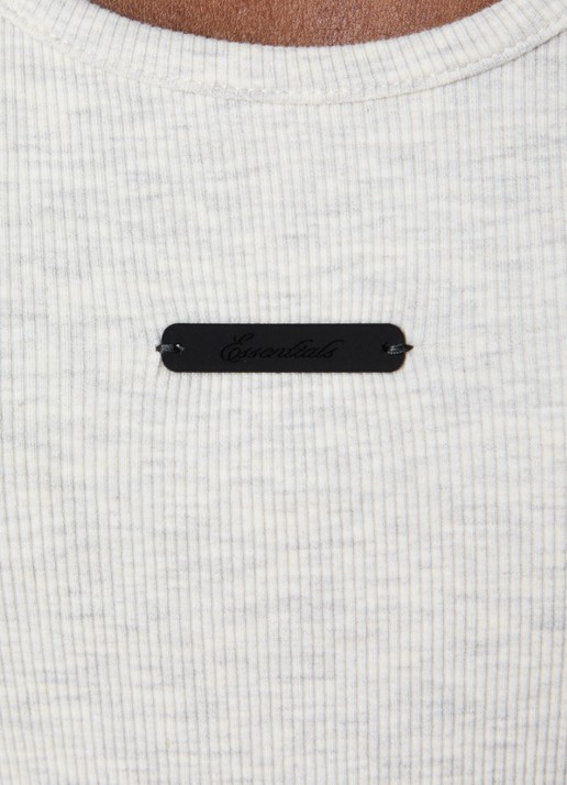 Fear of God Essentials Cropped tanktop met logo - detail 5 gebroken wit