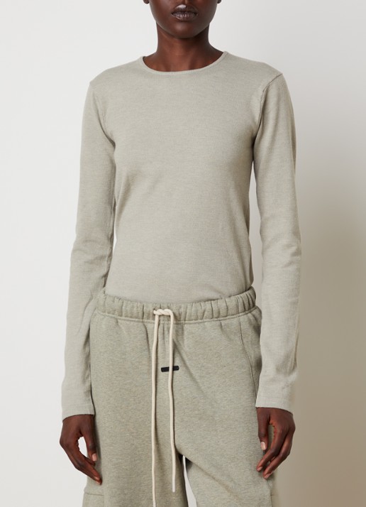 Fear of God Essentials Fijngebreide pullover met ronde hals