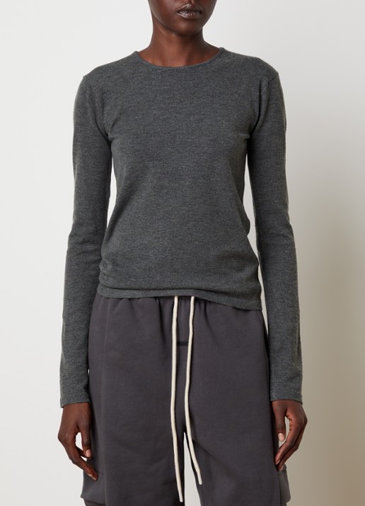 Fear of God Essentials Fijngebreide pullover met ronde hals