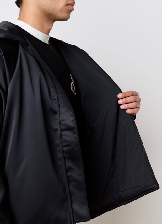 Fear of God Essentials Gewatteerd jack met capuchon - detail 3 zwart