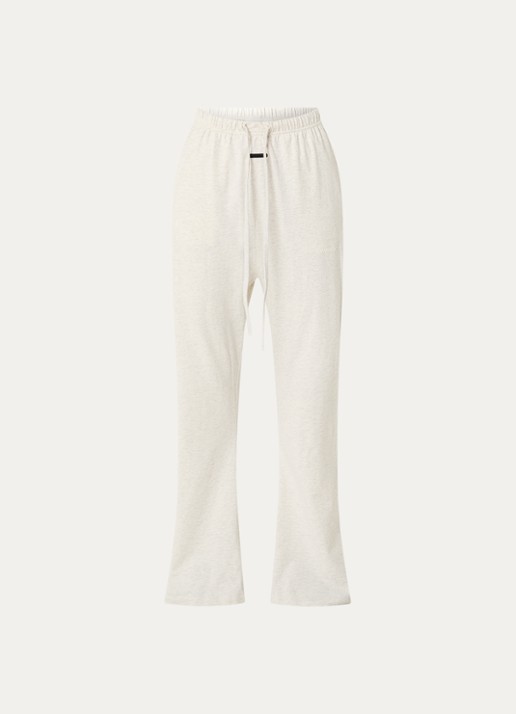 Fear of God Essentials High waist flared fit broek met steekzakken - voorkant 4 lichtgrijs