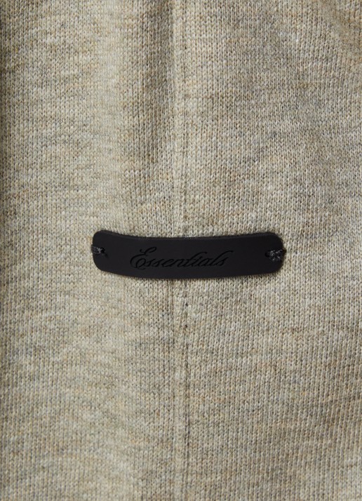 Fear of God Essentials High waist wide fit joggingsbroek met steekzakken - detail 3 lichtgrijs