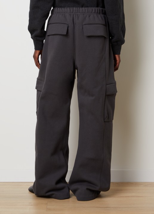 Fear of God Essentials High waist wide fit joggingsbroek met steekzakken - achterkant donkergrijs