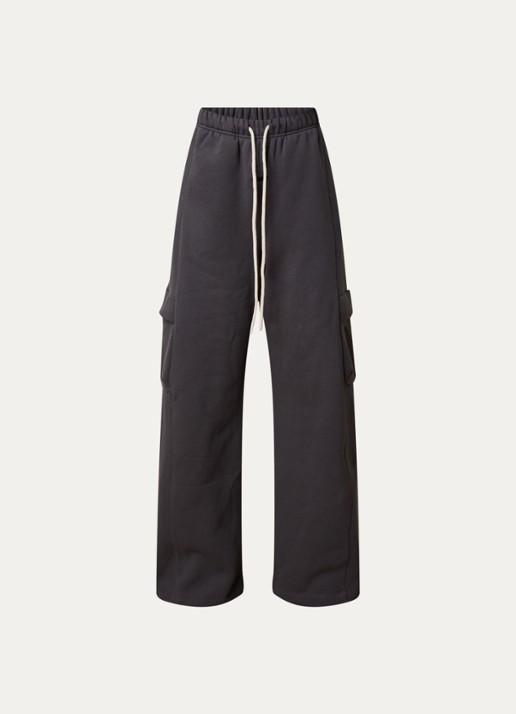 Fear of God Essentials High waist wide fit joggingsbroek met steekzakken - voorkant 2 donkergrijs