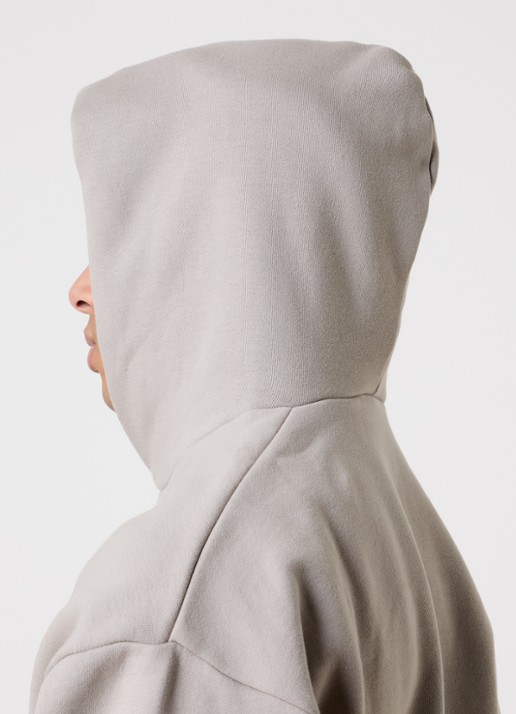 Fear of God Essentials Hoodie met flockprint - detail 5 grijs