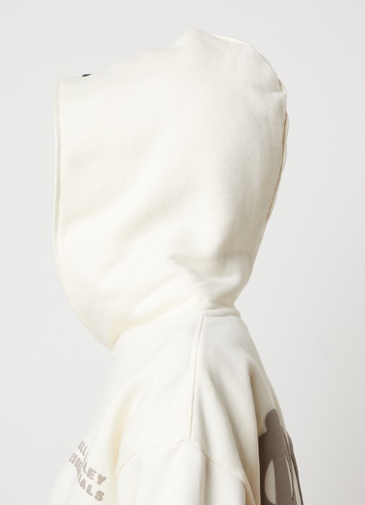 Fear of God Essentials Hoodie met front- en backprint - detail 5 creme