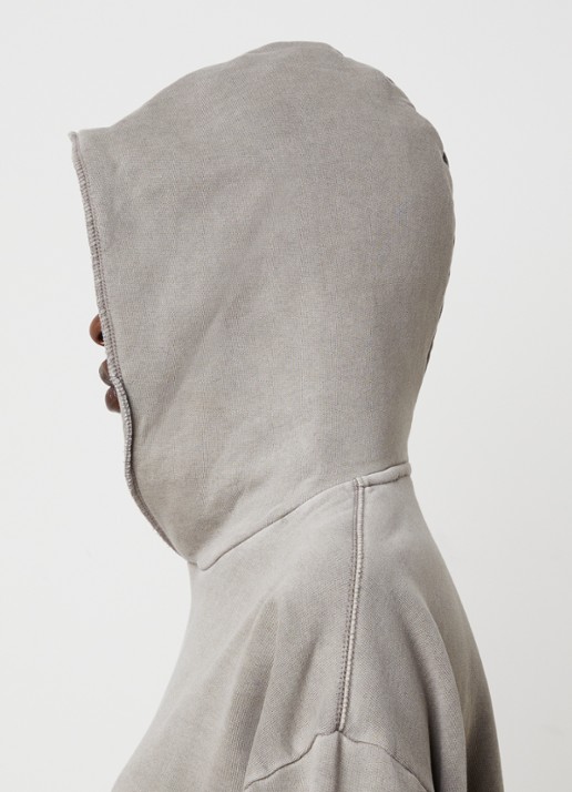 Fear of God Essentials Hoodie met front- en backprint - detail 3 lichtgrijs