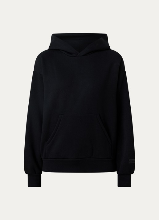 Fear of God Essentials Hoodie met gemêleerd dessin - voorkant 2 zwart