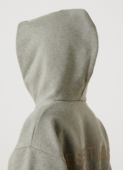 Fear of God Essentials Hoodie met gemêleerd dessin - detail 5 grijs