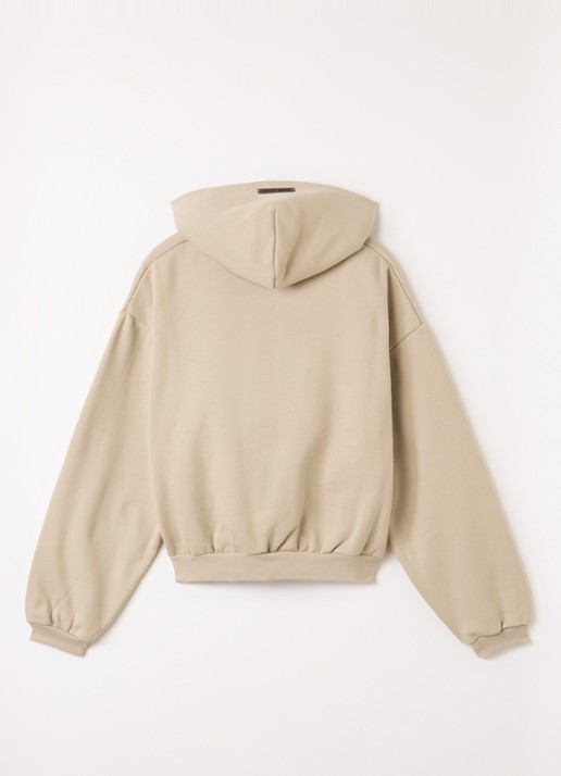 Fear of God Essentials Hoodie met logoprint - voorkant 3 beige