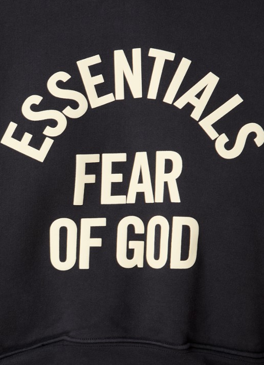 Fear of God Essentials Hoodie met logoprint - detail 6 antraciet
