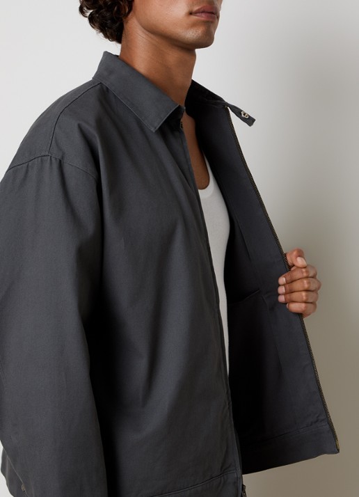 Fear of God Essentials Jack met steekzakken - detail 3 grijs