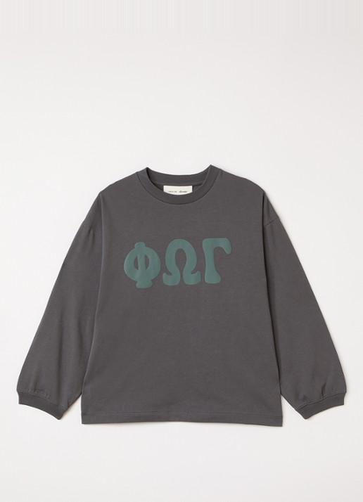 Fear of God Essentials Longsleeve met front- en backprint - voorkant 2 grijs