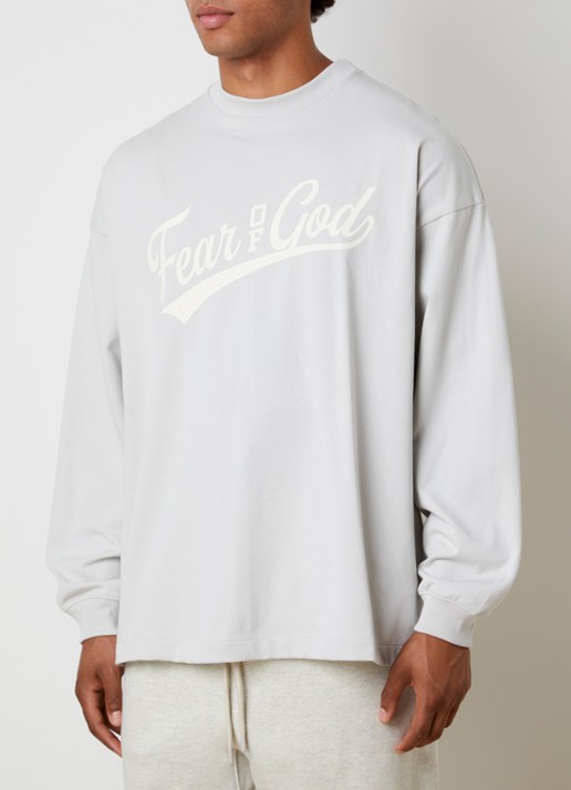Fear of God Essentials Longsleeve met logo- en backprint