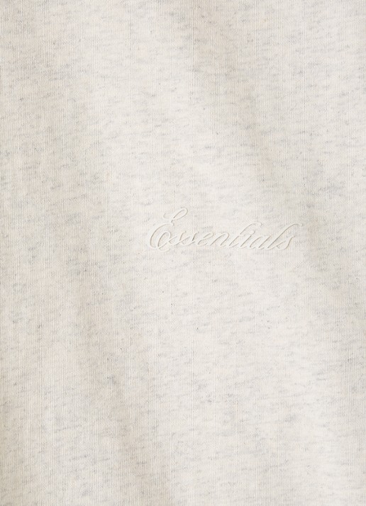 Fear of God Essentials Longsleeve met logo - detail grijsmele