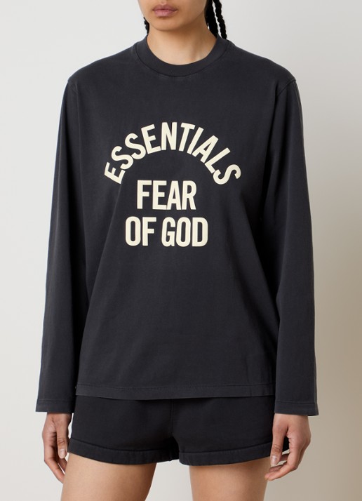 Fear of God Essentials Longsleeve met logoprint
