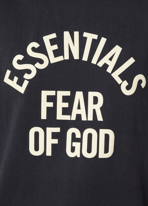 Fear of God Essentials Longsleeve met logoprint - detail 3 antraciet