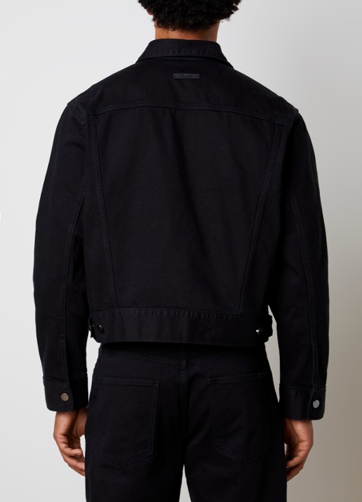 Fear of God Essentials Spijkerjas met borstzakken - achterkant 4 zwart