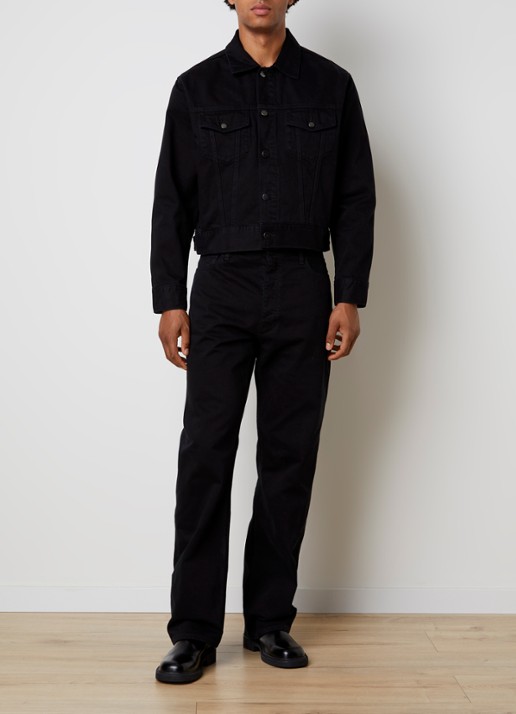 Fear of God Essentials Spijkerjas met borstzakken - voorkant 6 zwart