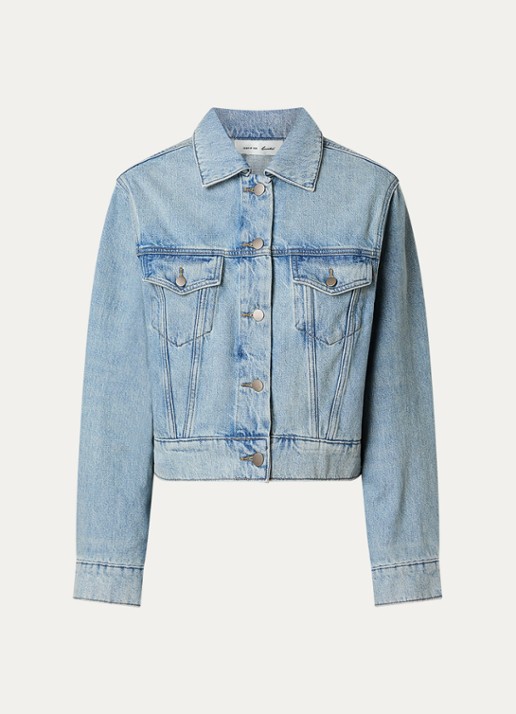 Fear of God Essentials Spijkerjas met steekzakken - voorkant 4 indigo