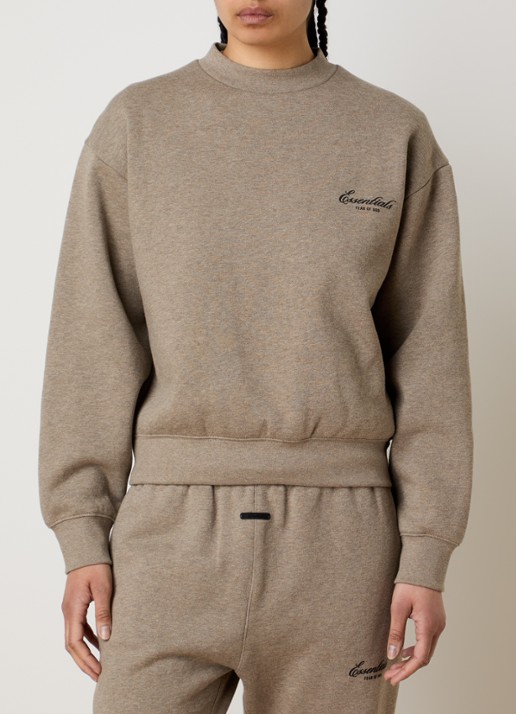 Fear of God Essentials Sweater met logo en ronde hals