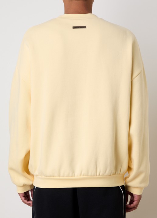 Fear of God Essentials Sweater met logoborduring - achterkant 3 lichtgeel