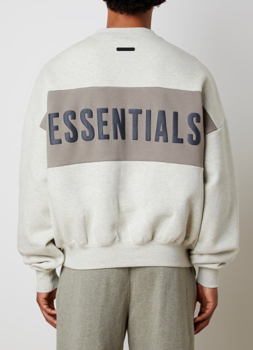 Fear of God Essentials Sweater met logoprint - achterkant 3 beige