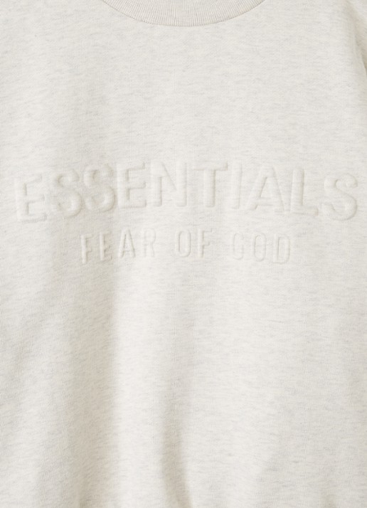 Fear of God Essentials Sweater met logoprint - detail 3 grijsmele