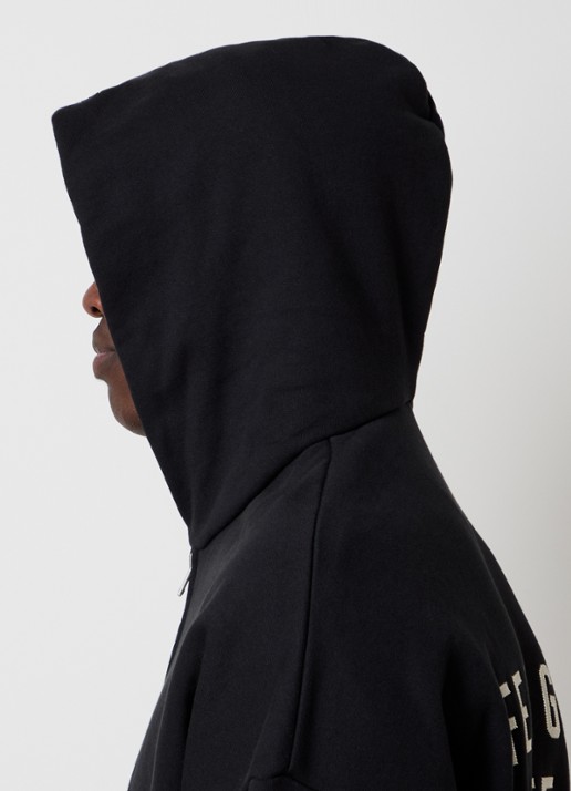 Fear of God Essentials Sweatvest met backprint en capuchon - detail 2 zwart