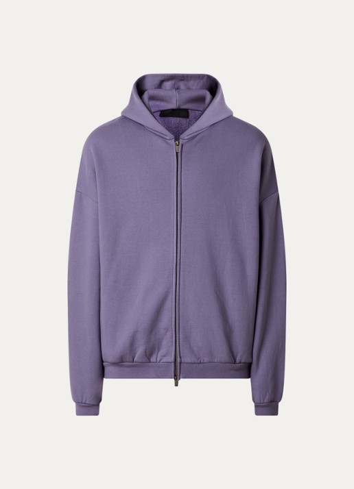 Fear of God Essentials Sweatvest met backprint en capuchon - voorkant 5 lavendel