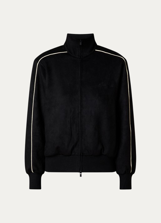 Fear of God Essentials Sweatvest met logo en steekzakken - voorkant 5 zwart